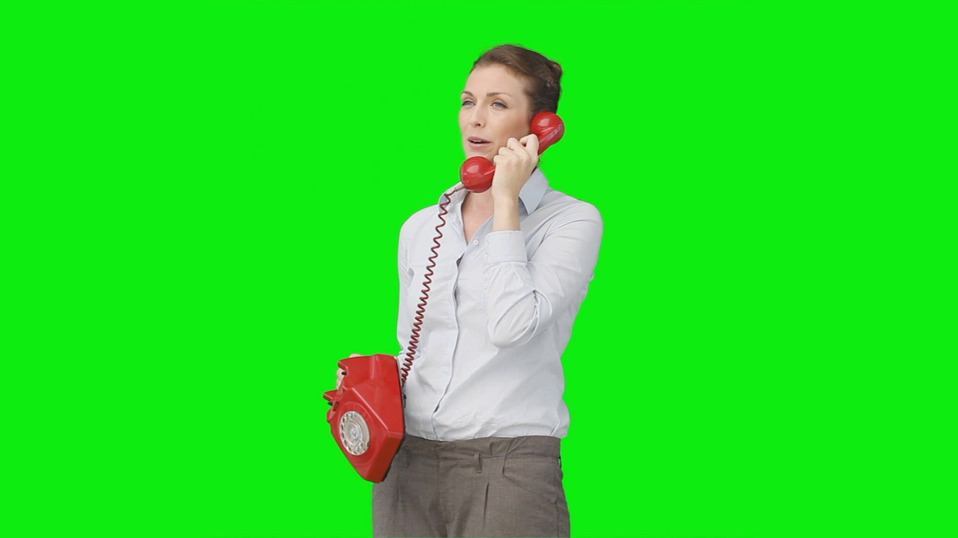 980683438 / Businesswoman / Communicating / Working