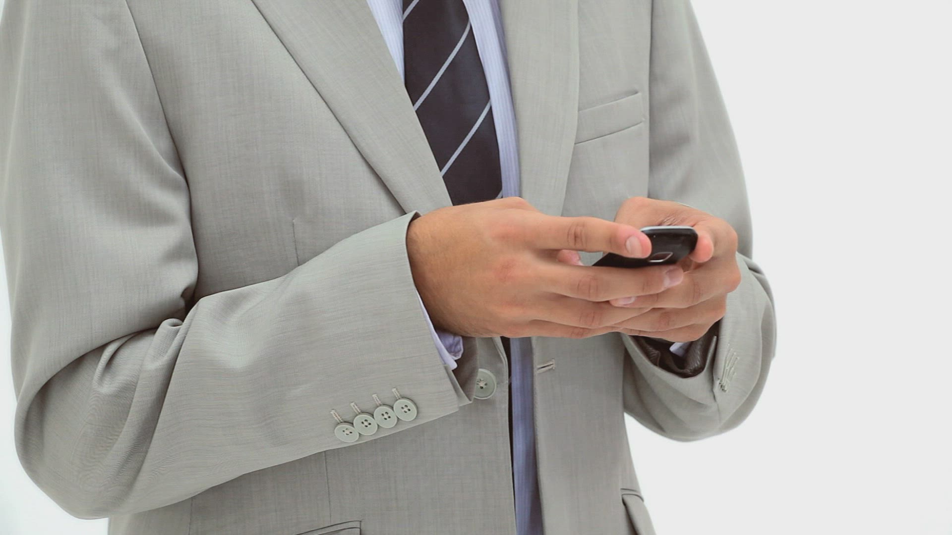 843419905 / Businessman / Mobile Phone / Text Messaging