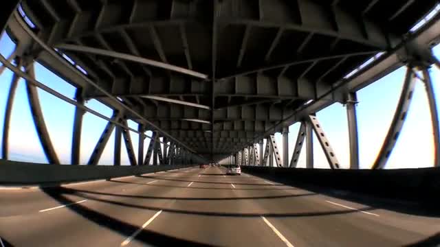 Point-of-View Driving Oakland Bay Bridge