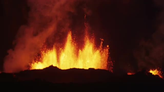 Red Volcanic Molten Lava Holuhraun Active Emissions Bardarbunga Iceland 