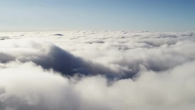 Aerial Clouds Atmospheric Accumulation Liquid Frozen Water Crystals Layer 