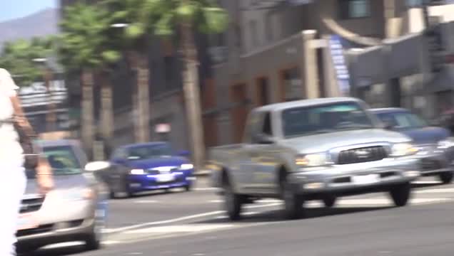 Darth Vader in Hollywood Blvd