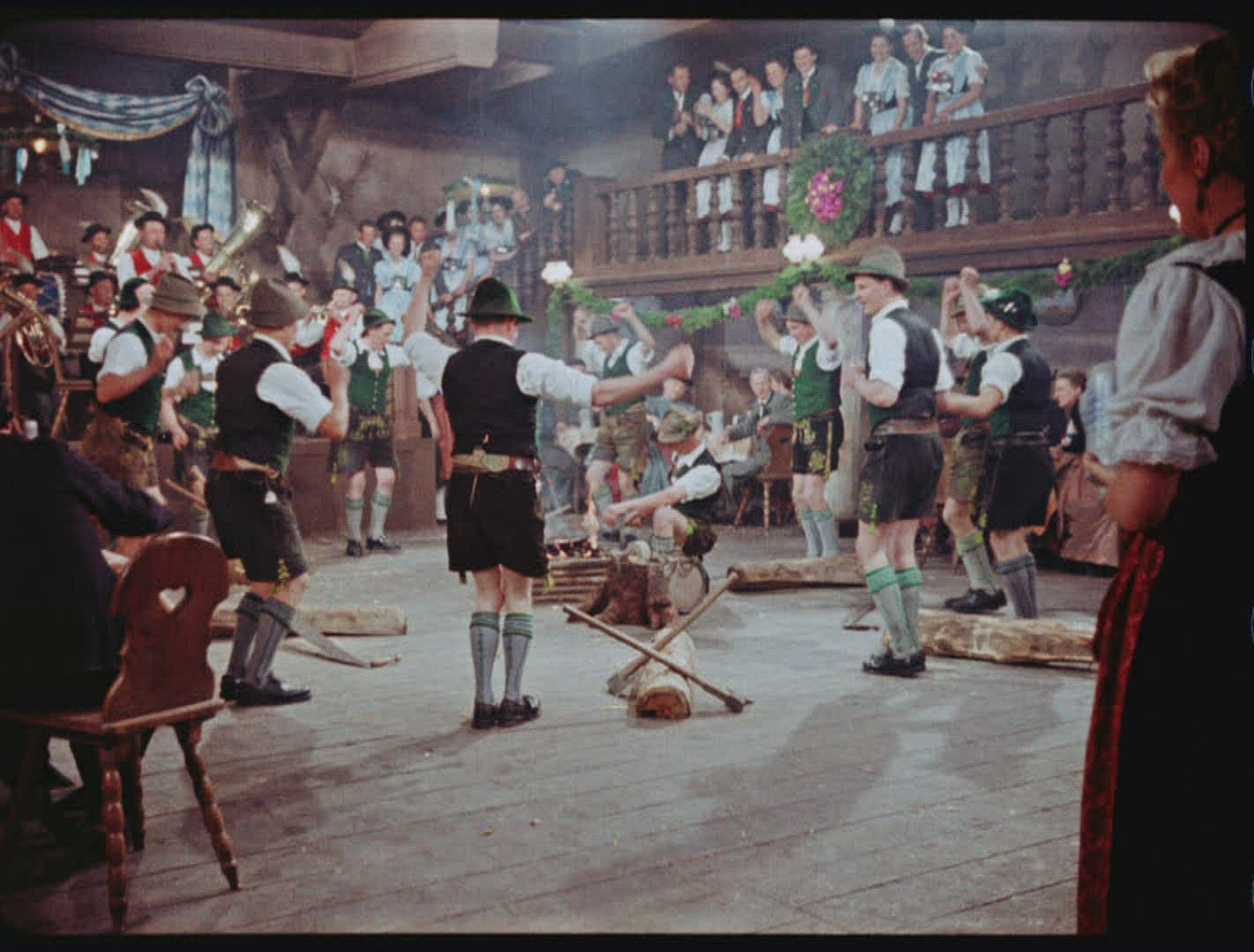 586076073 / Heimatfilm / Die fröhliche Wallfahrt / Restaurant / 1956