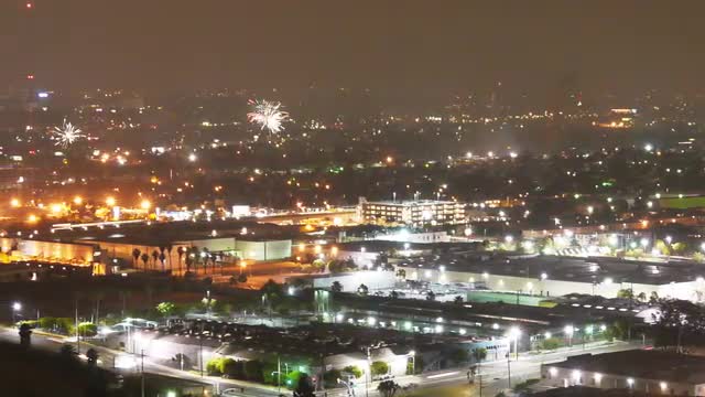 4th of July Fireworks Time Lapse