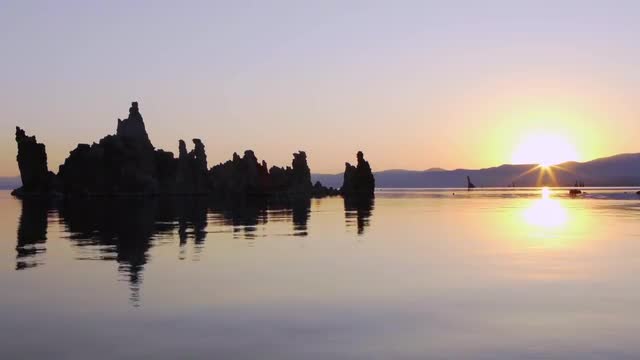 Mono Lake Sunrise Reflection -Real Time