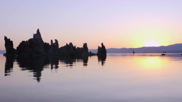 Mono Lake Sunrise Reflection Time Lapse
