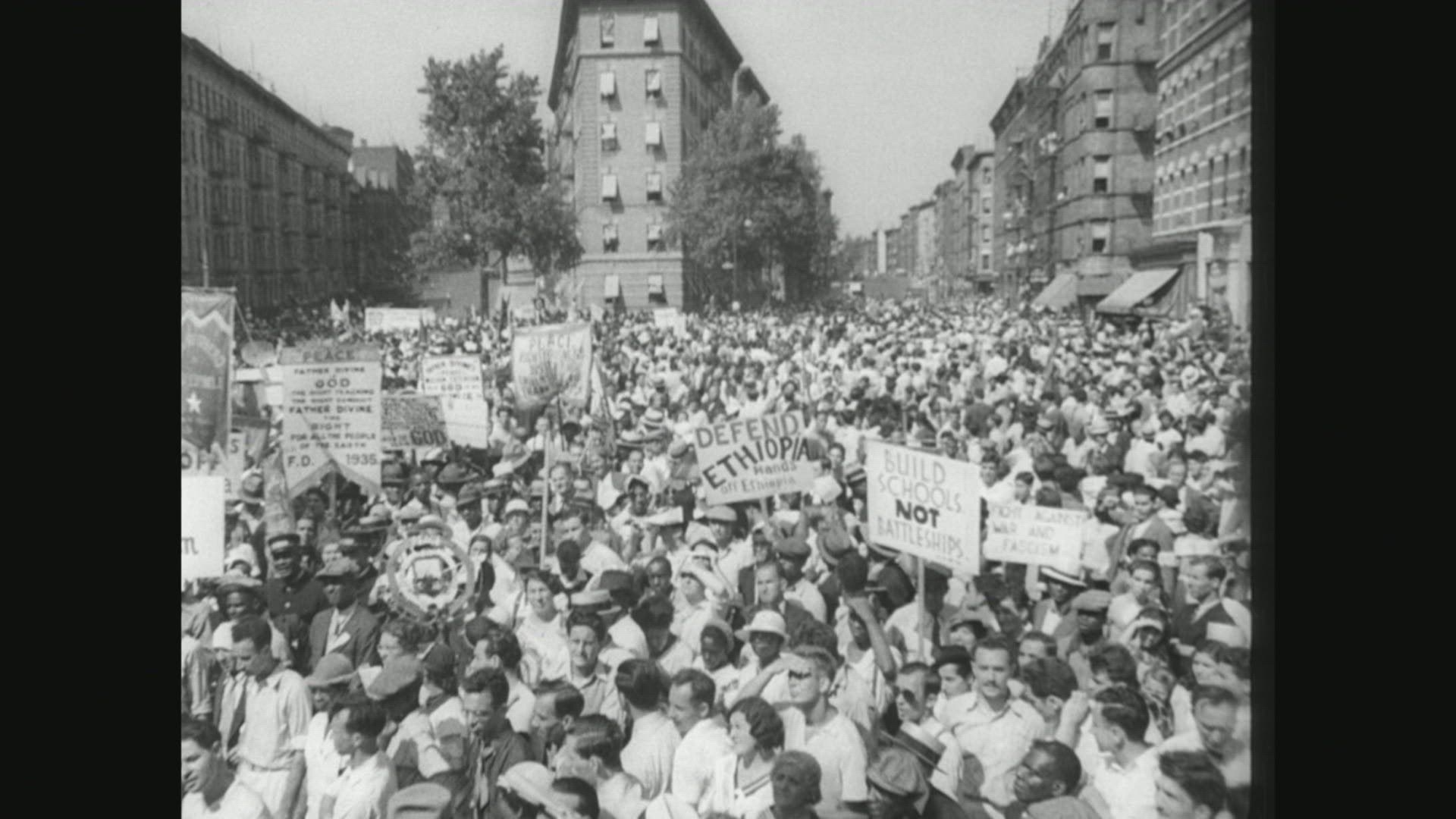 170755510 / Peace-Demonstration / USA / 1935