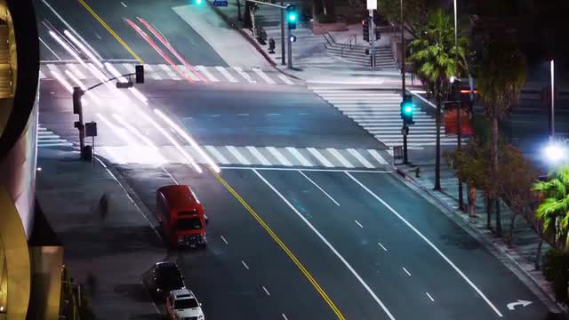 Traffic at Intersection Time Lapse