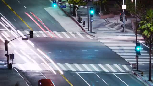 Traffic at Intersection Time Lapse