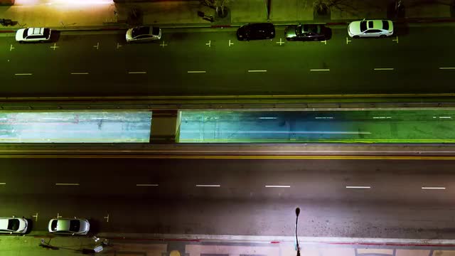 Night Traffic on Street Time Lapse