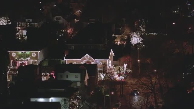 CLOSE UP Christmas lights