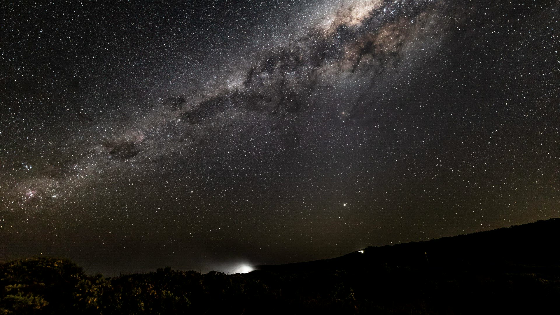 Setting Milky Way in Australia