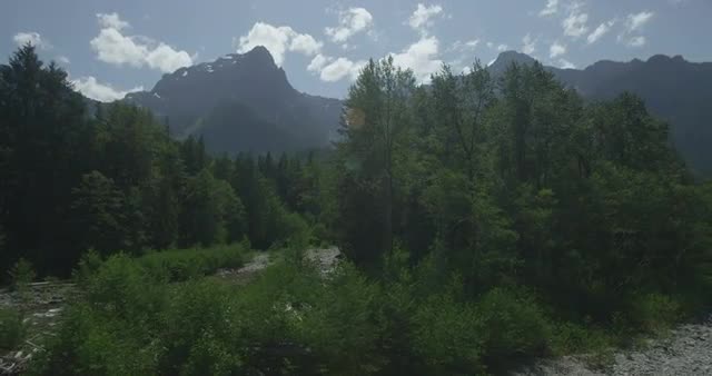 Mountain Aerial Paralax