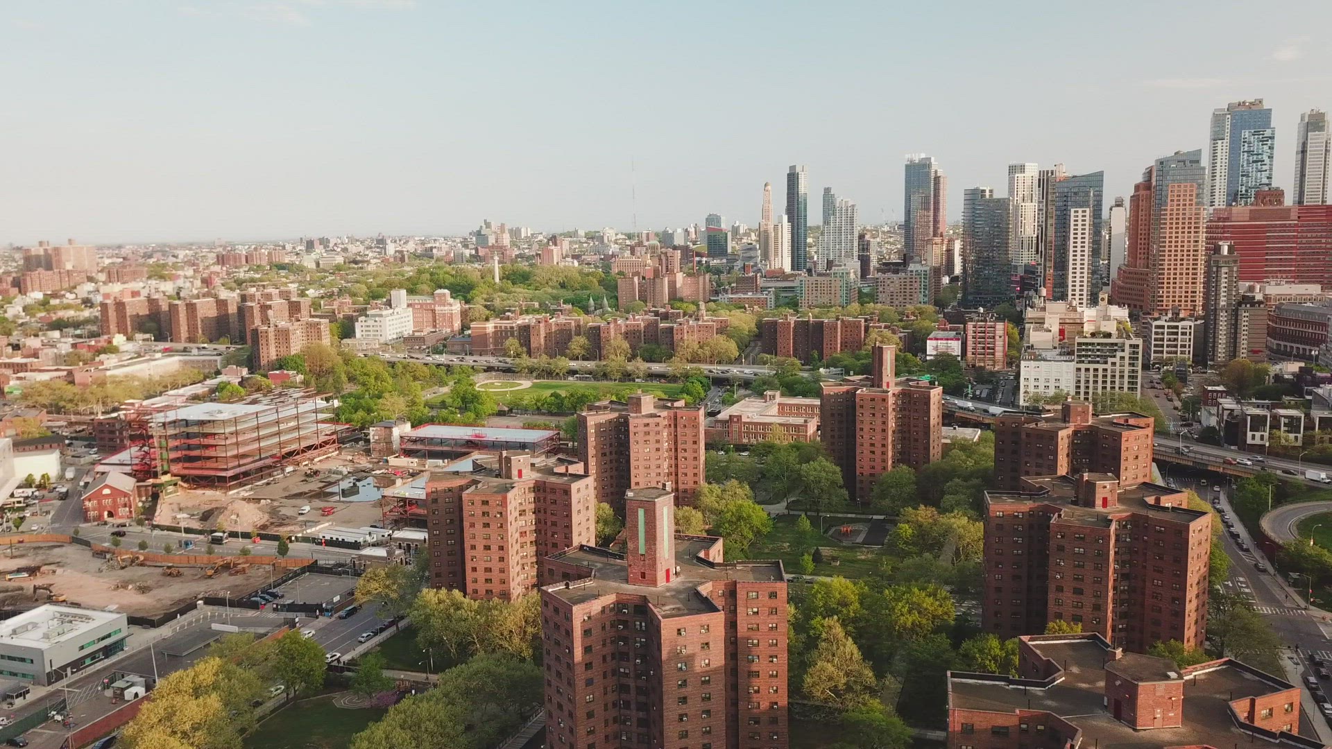 Slider Shot of Downtown Brooklyn Skyline