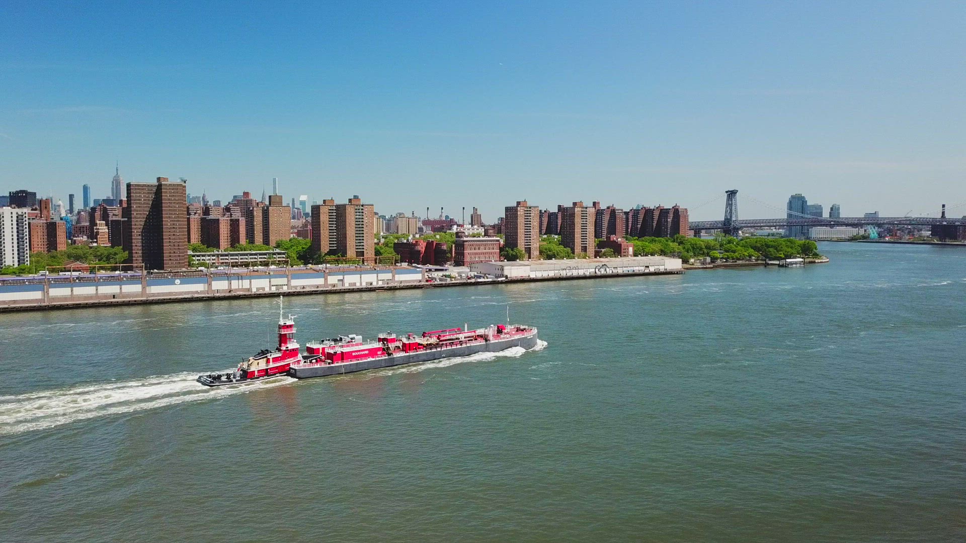 Tanker in the East River