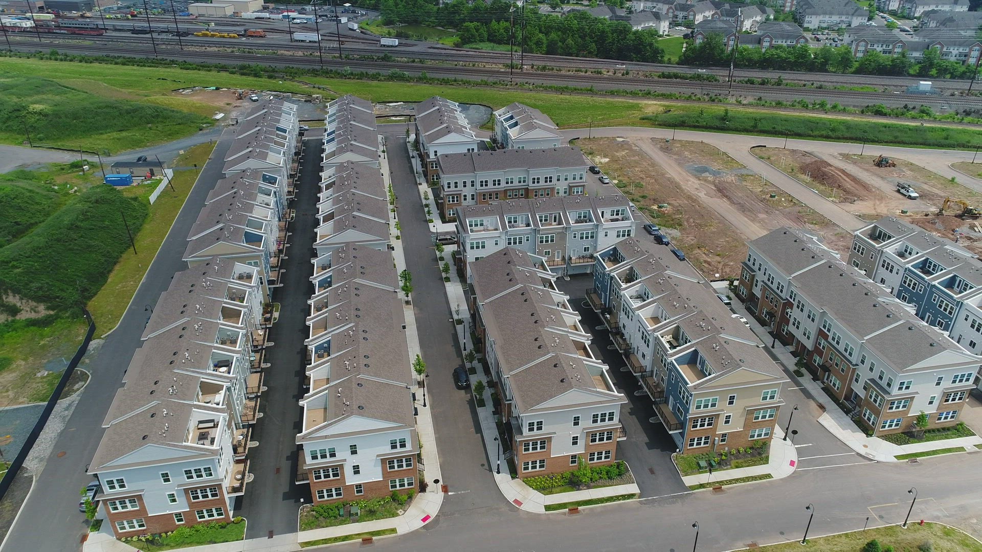 New Pulte Homes Townhomes - Rise and Reverse Shot