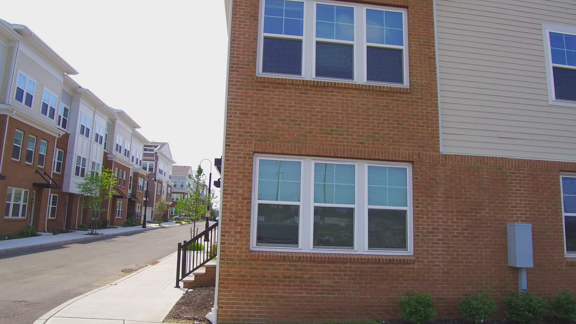 View of New Construction Townhomes - Side View