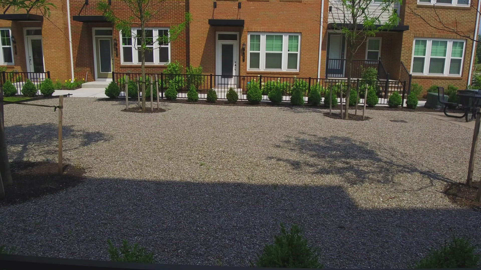View of New Construction Townhome Public Area - Camera Tilt Up