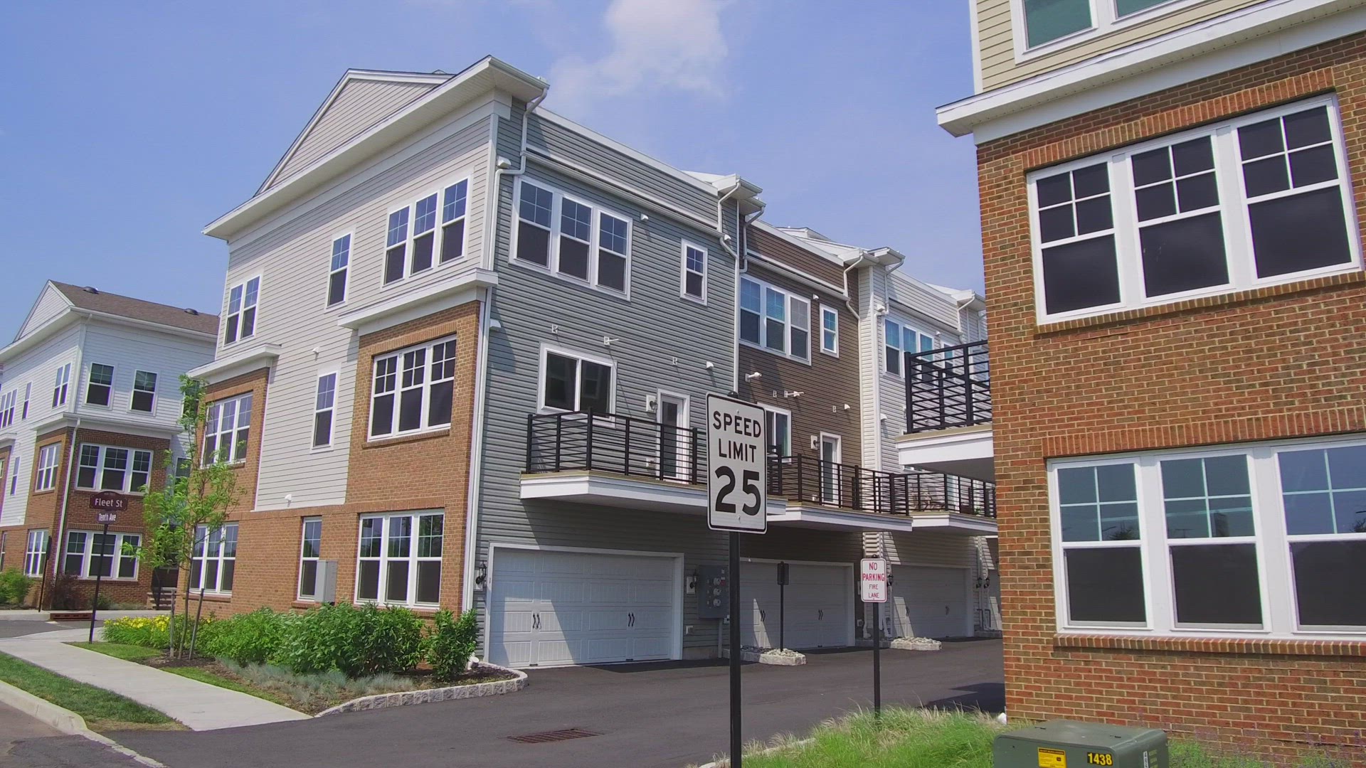 View of New Construction Townhome