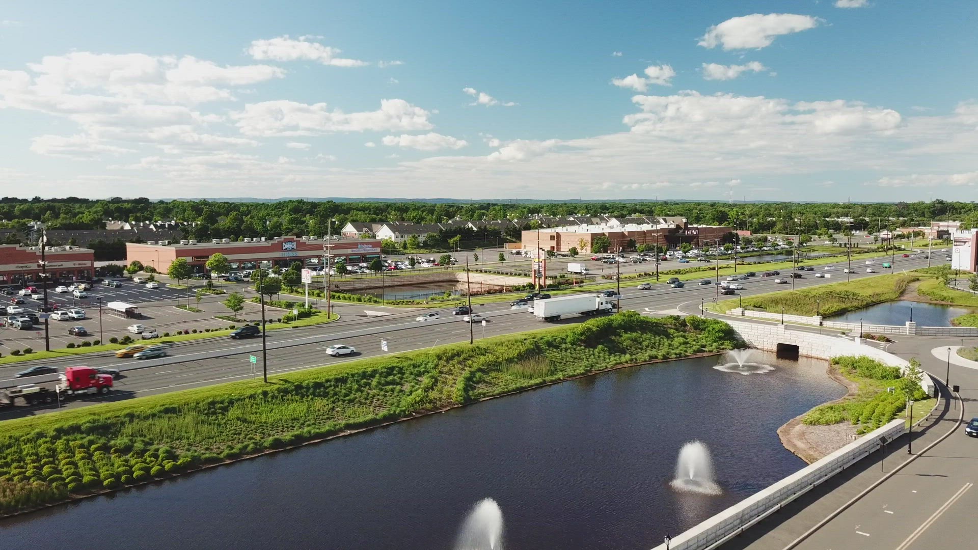 Beautiful View of Route 1 Highway in New Jersey