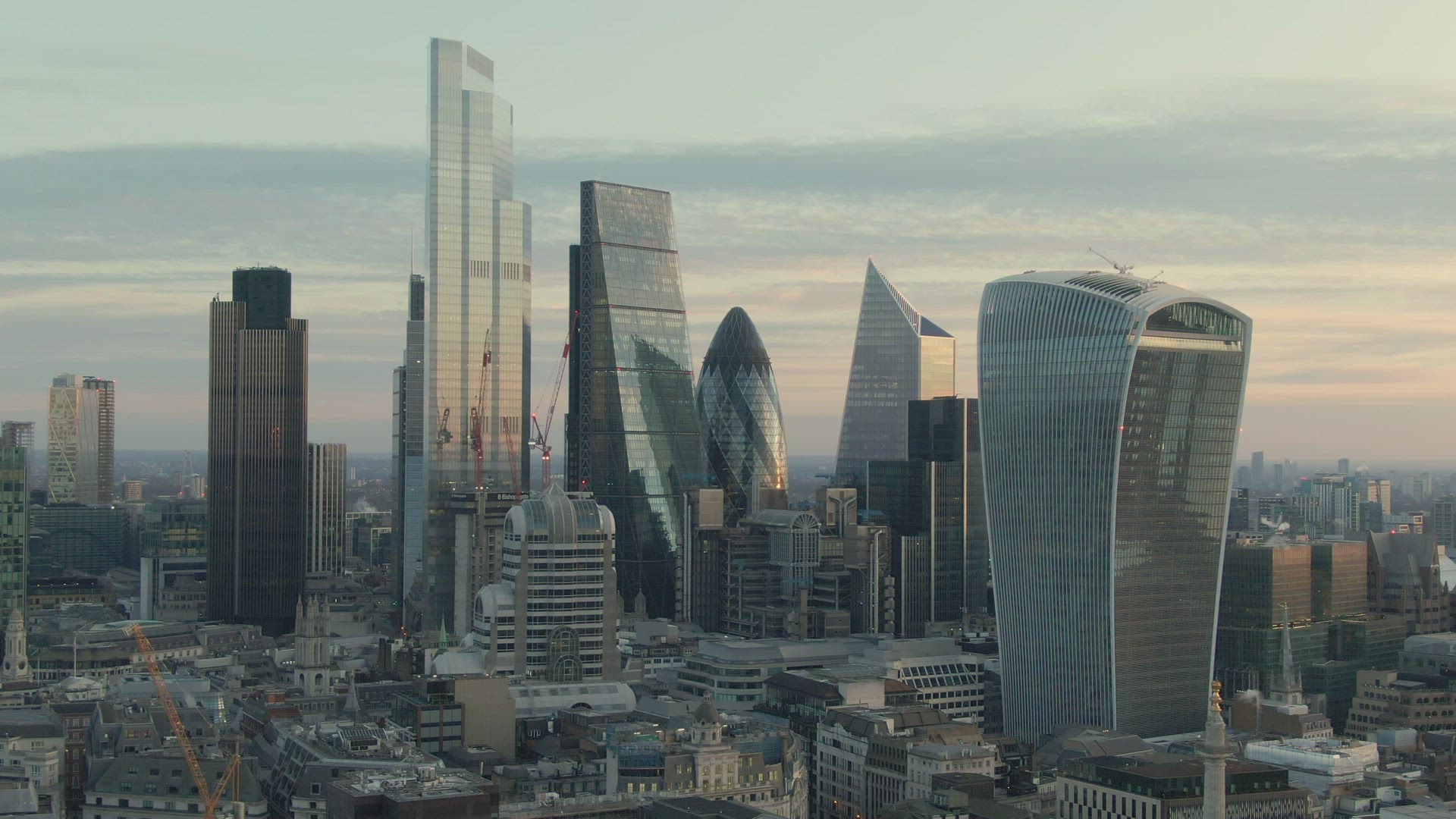 City of London financial district skyscrapers, London, UK