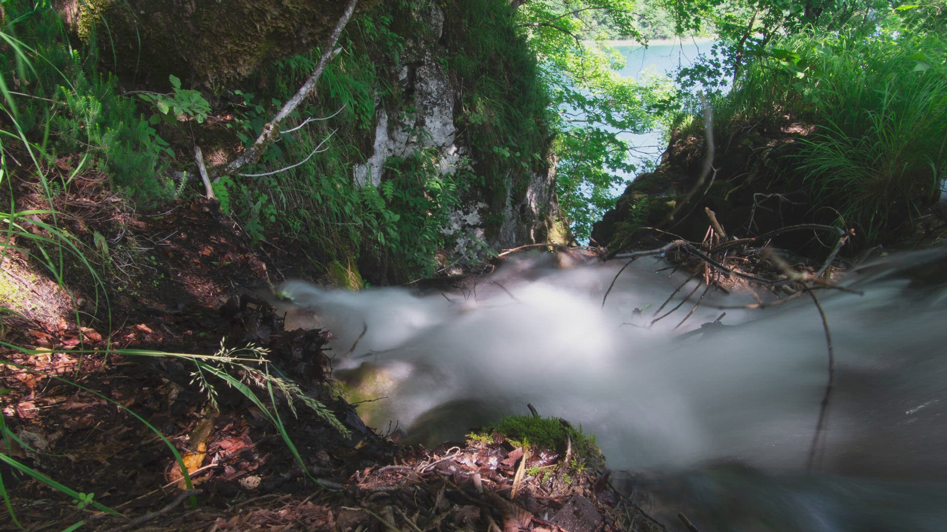 Time-lapse of a river, filmed in Croatia