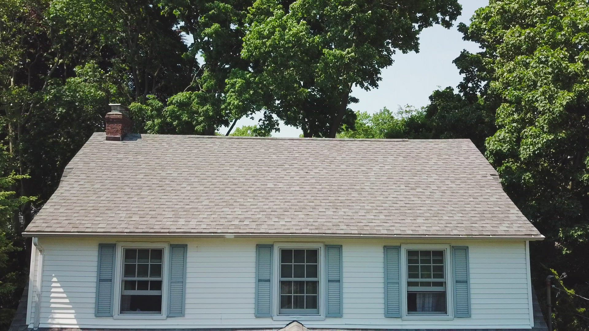 Beautiful Crane Shot of a Suburban Home in Long Island