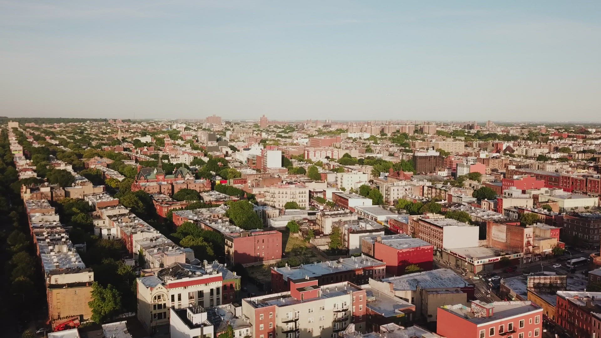 Aerial Shots of the Urban Landscape in Brooklyn