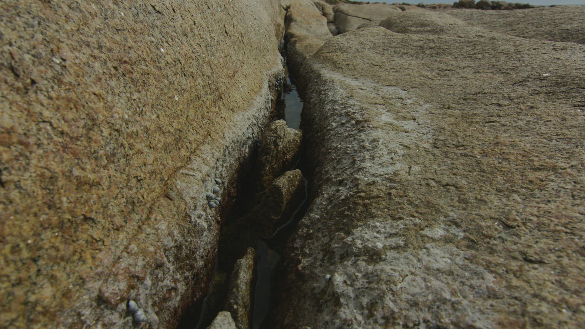 Crack in rocks The Granites Kingston Limestone Coast South Australia