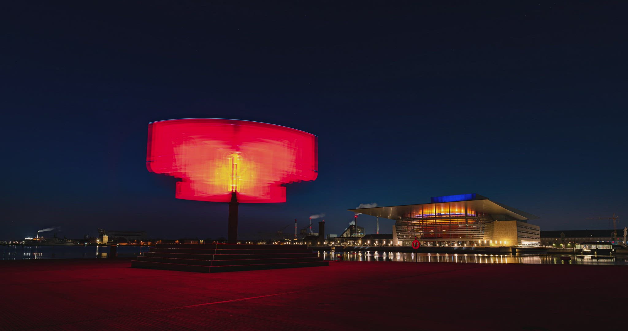 Time Lapse clip of Copenhagen Opera house at sunrise