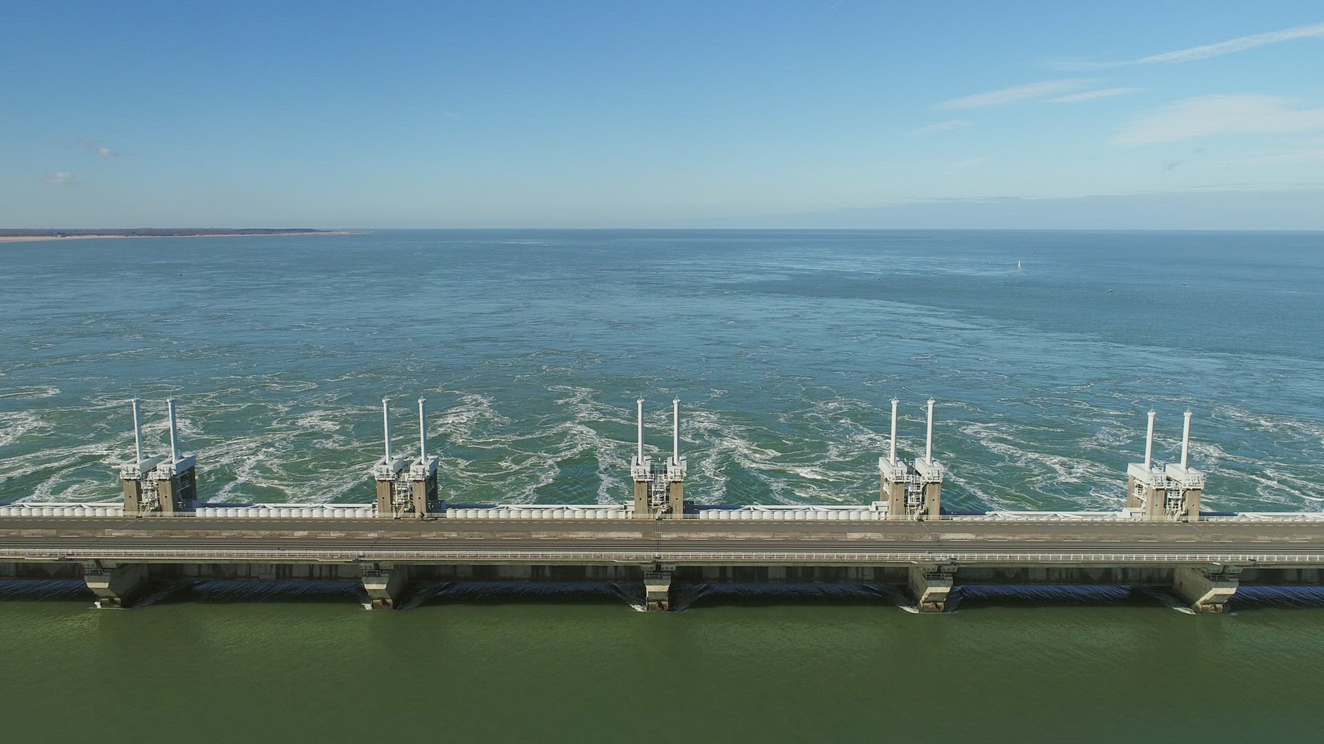 Eastern Scheldt storm surge barrier, Vrouwenpolder, Netherlands