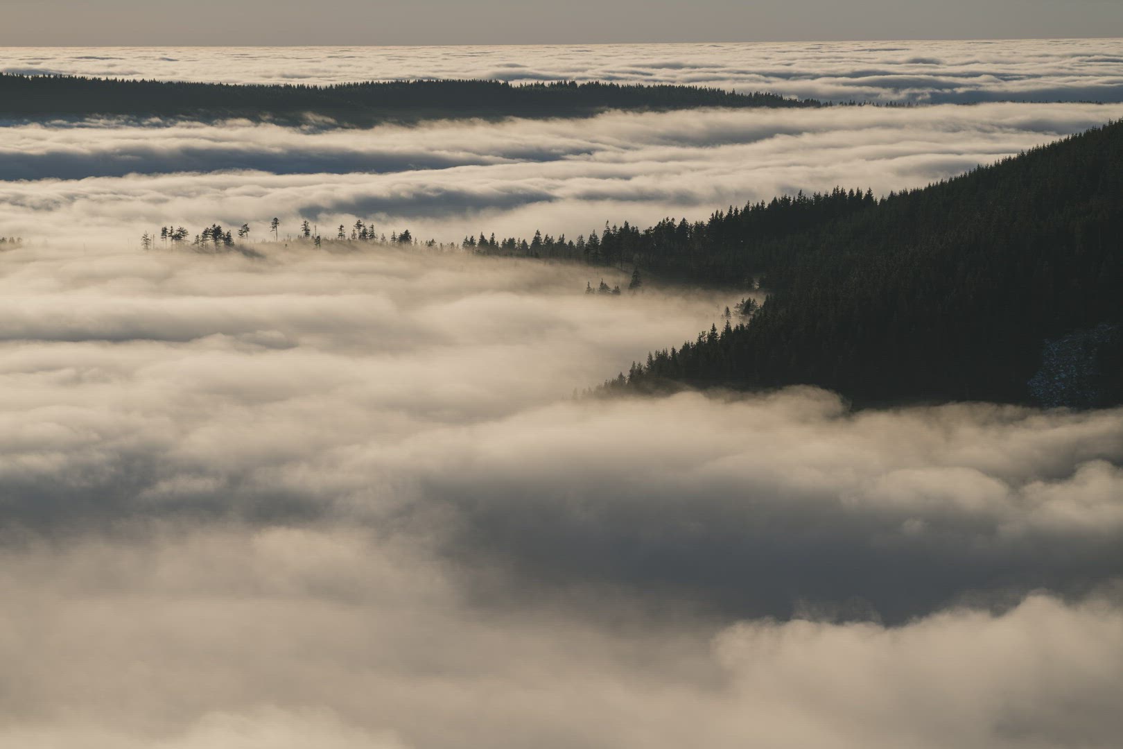 Epic autumn low clouds 8K