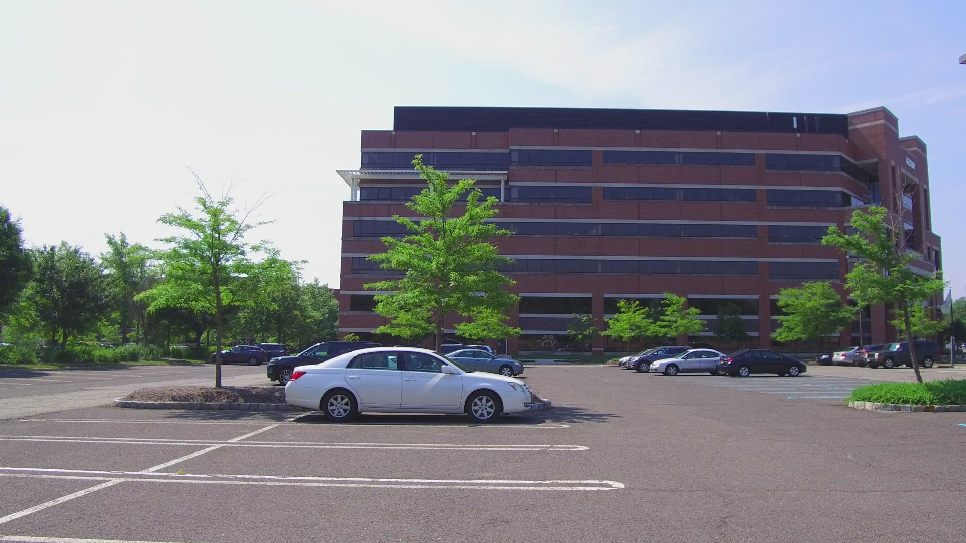 Panning View of Corporate Office Building