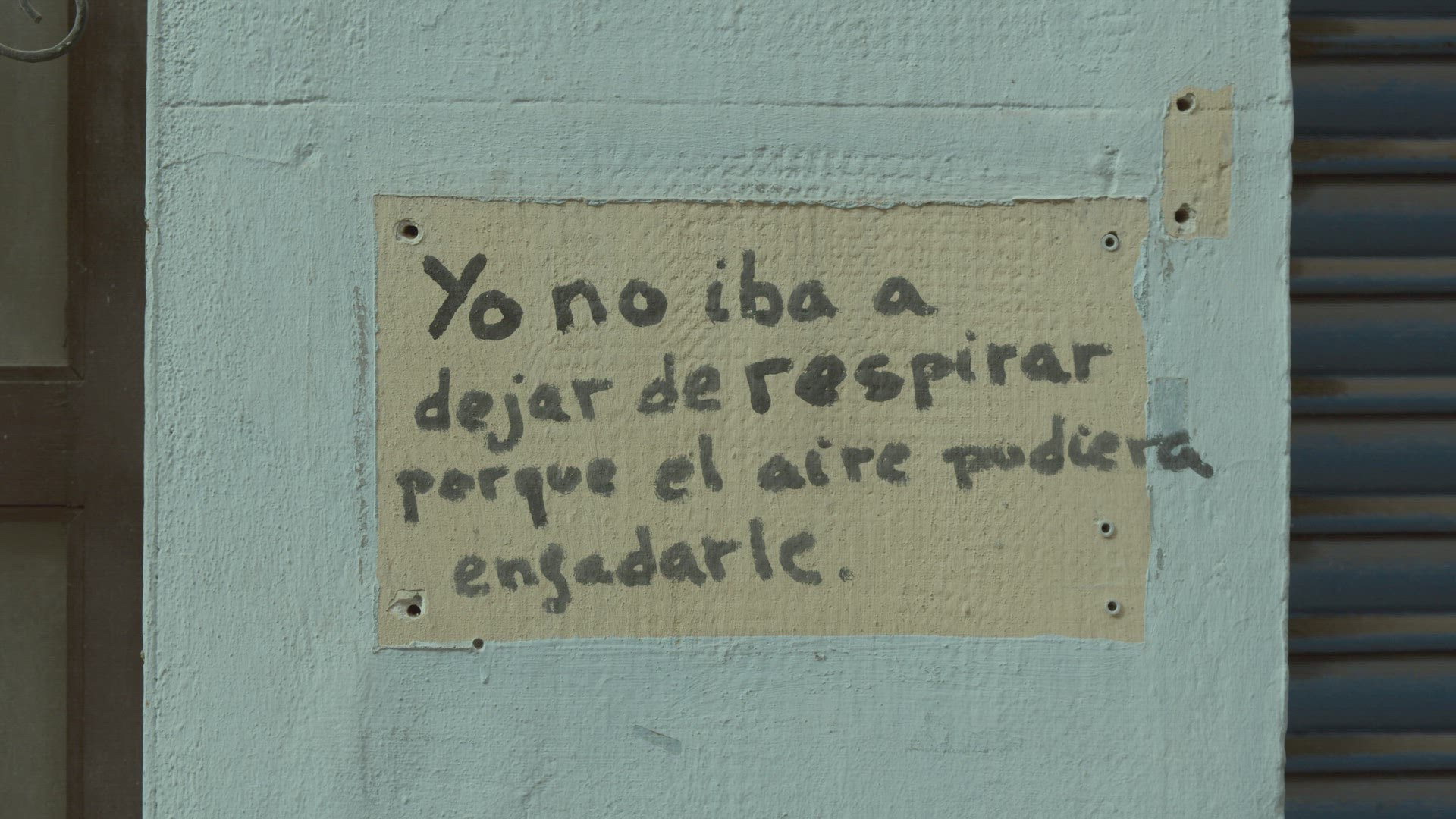 Spanish text about the breathing during the times of COVID-19