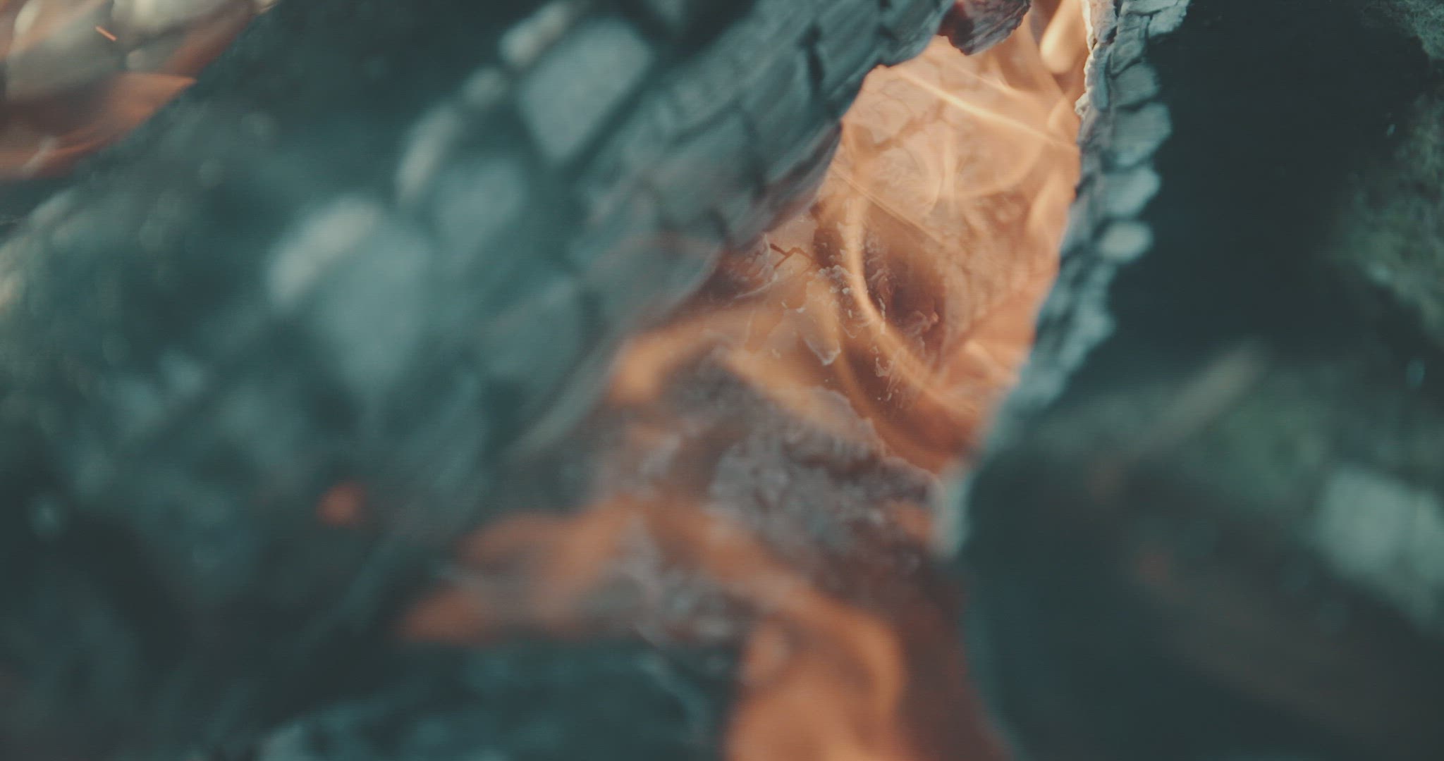 flames bornfire detail slowmotion 4k