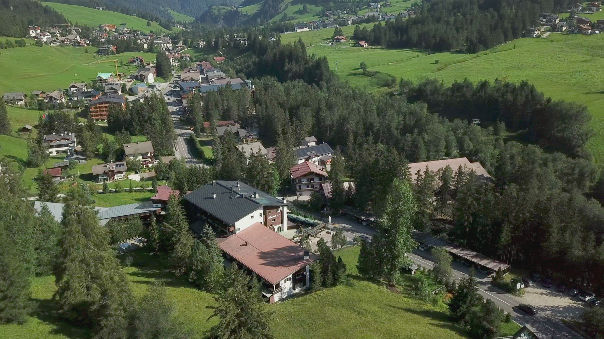 Town and mountain resort, Alta Badia, Italy
