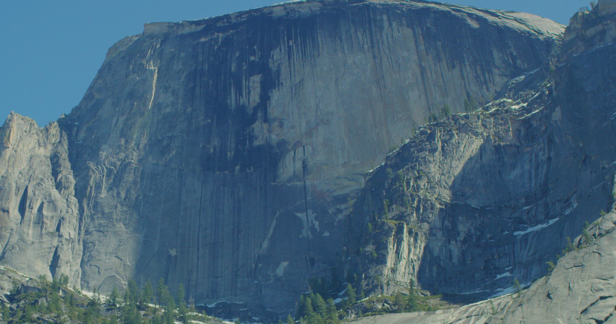 Static shot of Half Dome