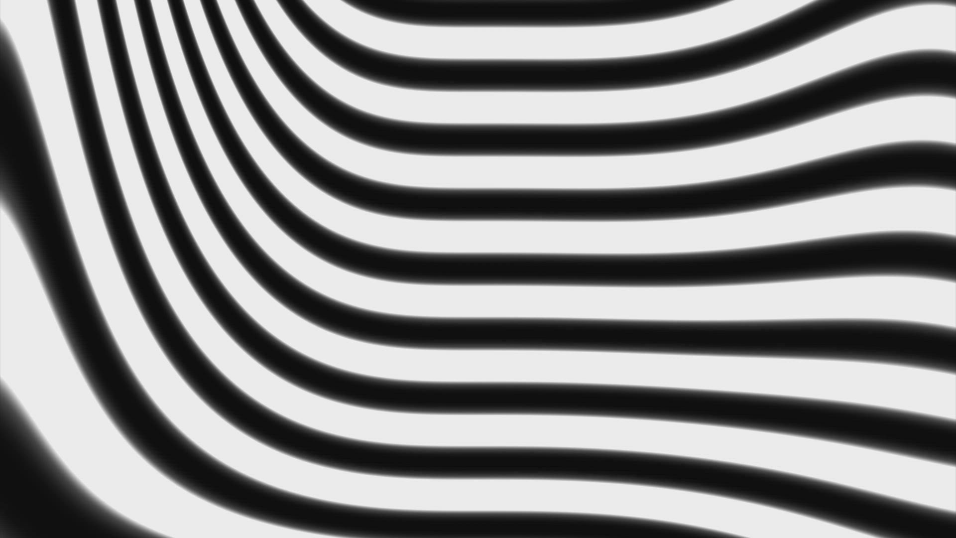 Black and white waves, animation