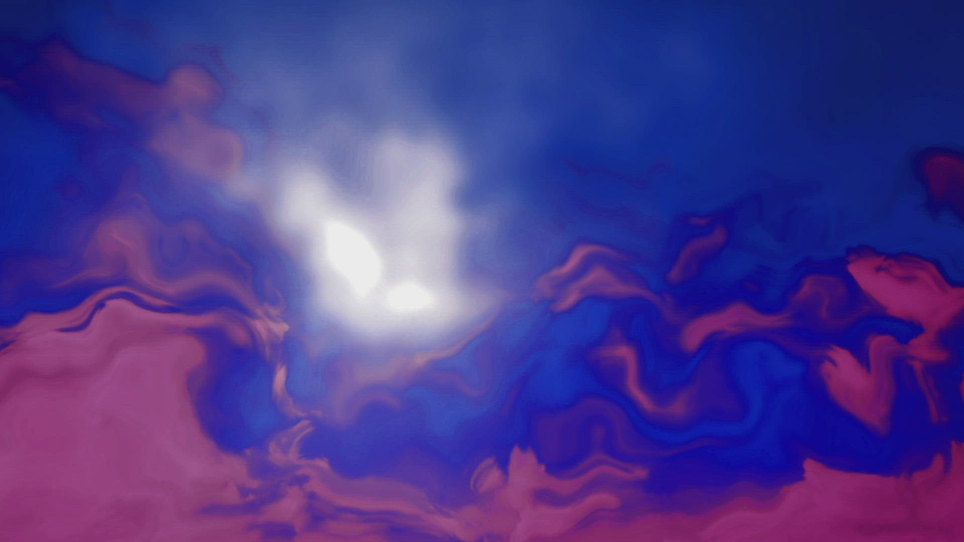 Flowing blue and pink liquid, animation