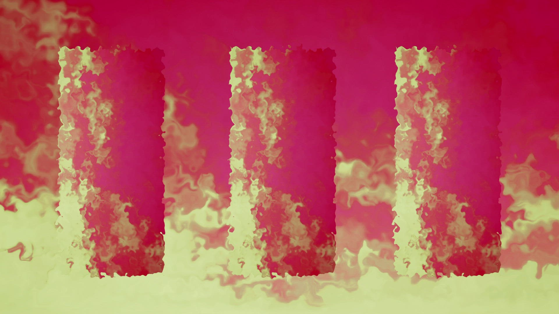 Red and yellow cloud pattern, animation