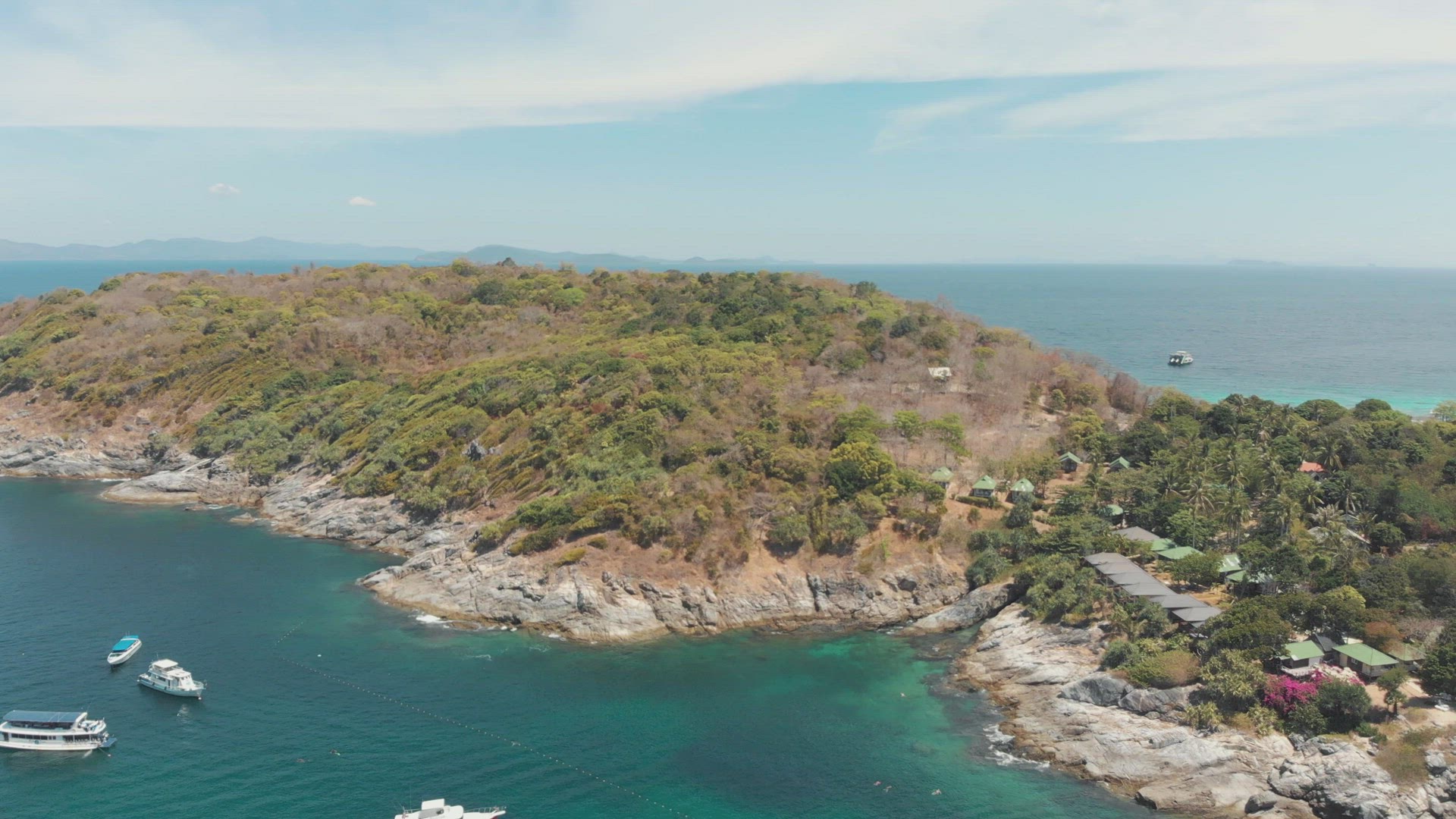 Aerial view of Koh Racha Yai island. Diving and snorkelling paradise in Thailand