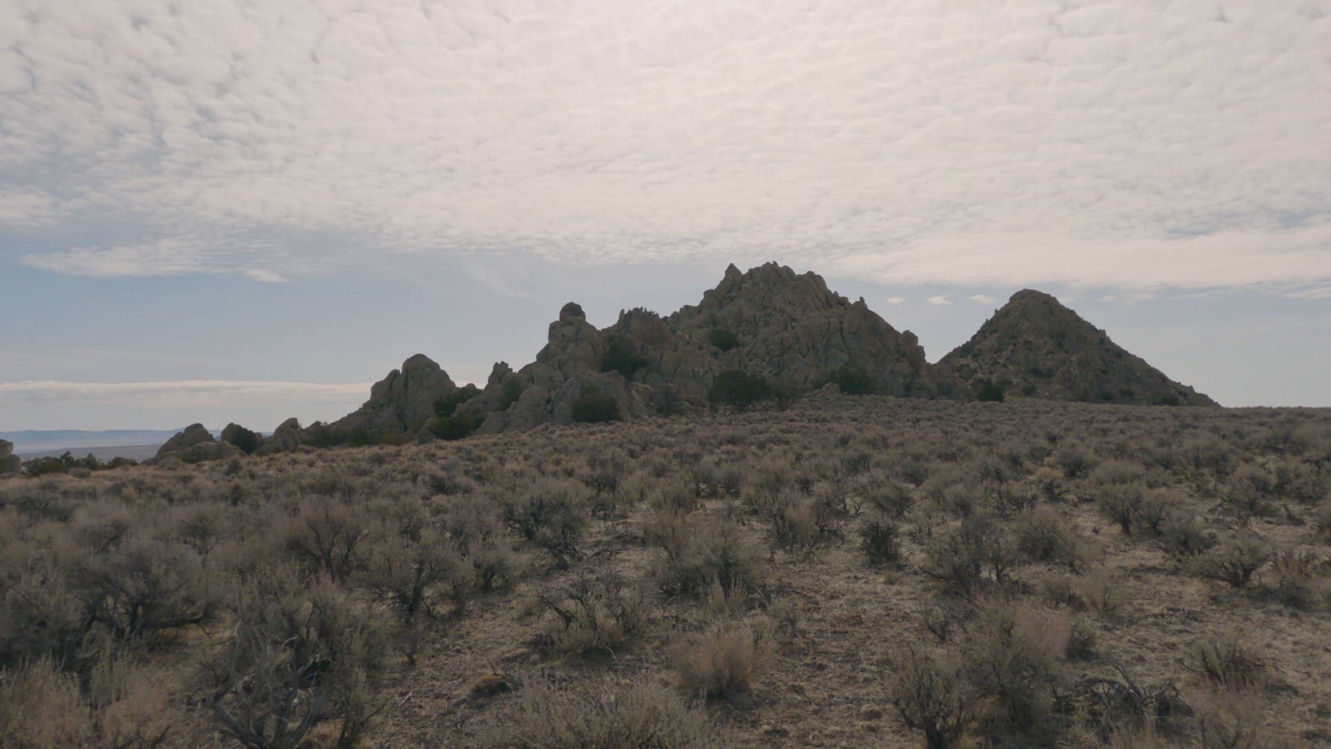 Moving over the desert looking towards small peaks in the Devils Playground