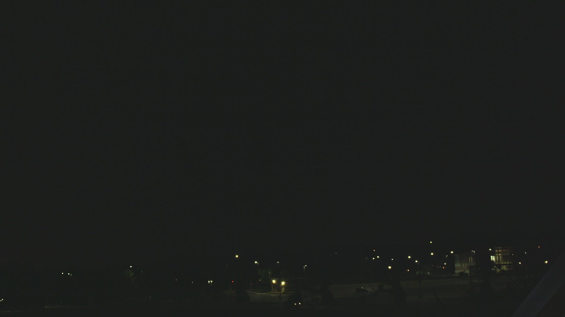 Lightning bolt hitting the top of Timpanogos Mountain during storm at night