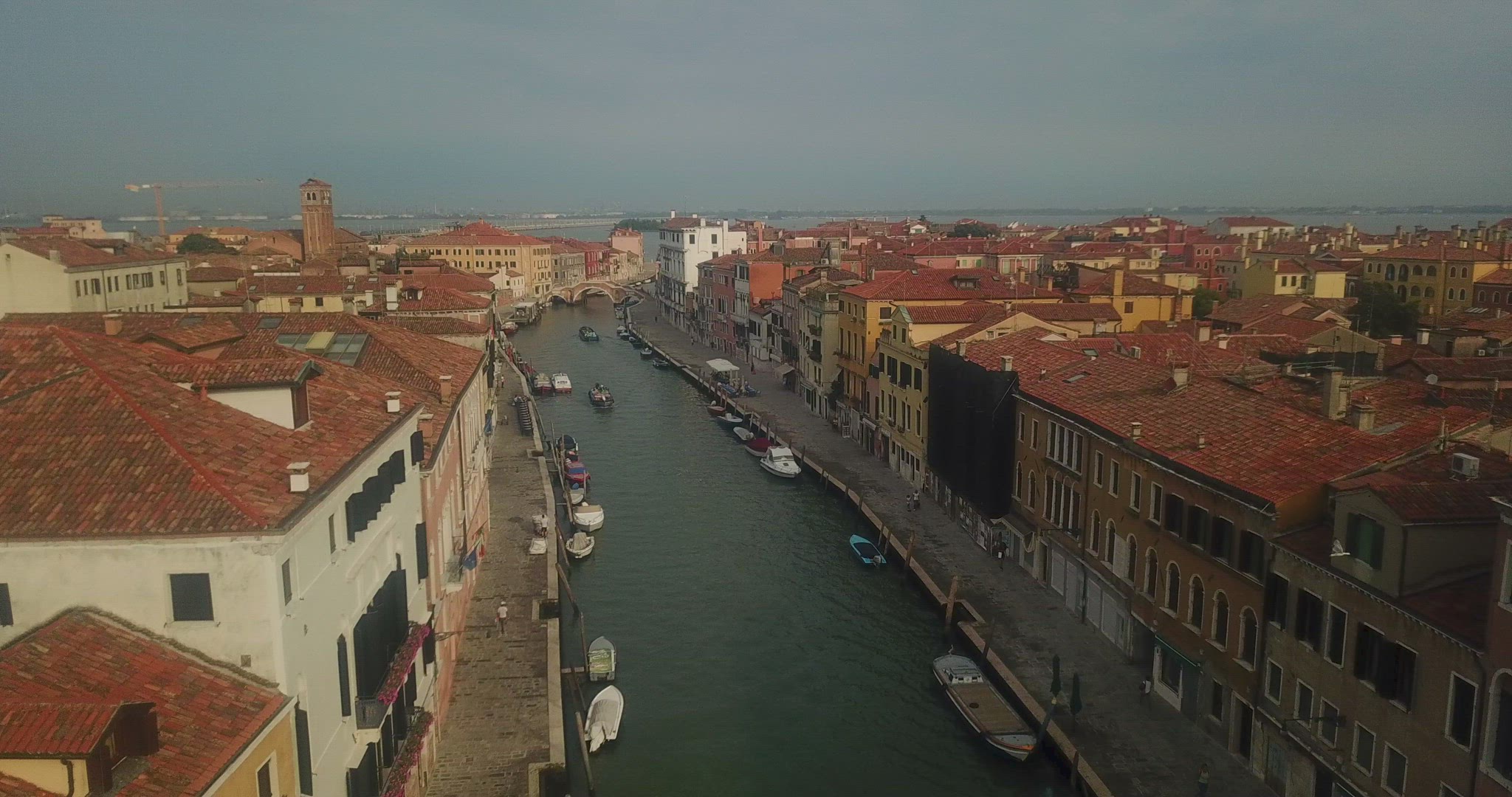 Grand Canal, Venice, Italy Aerial