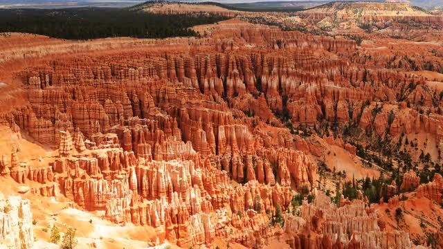 4K Time Lapse of Bryce Canyon Inspiration Point Panorama -Close Up-