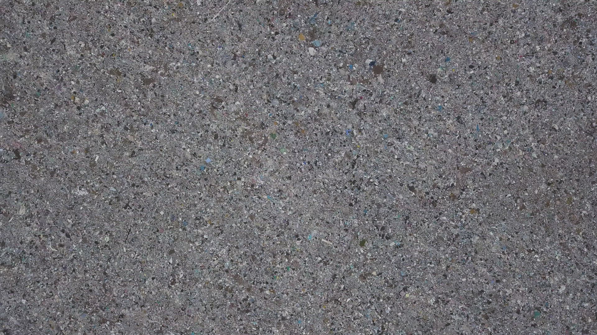 Aerial rotate look down the rubbish 