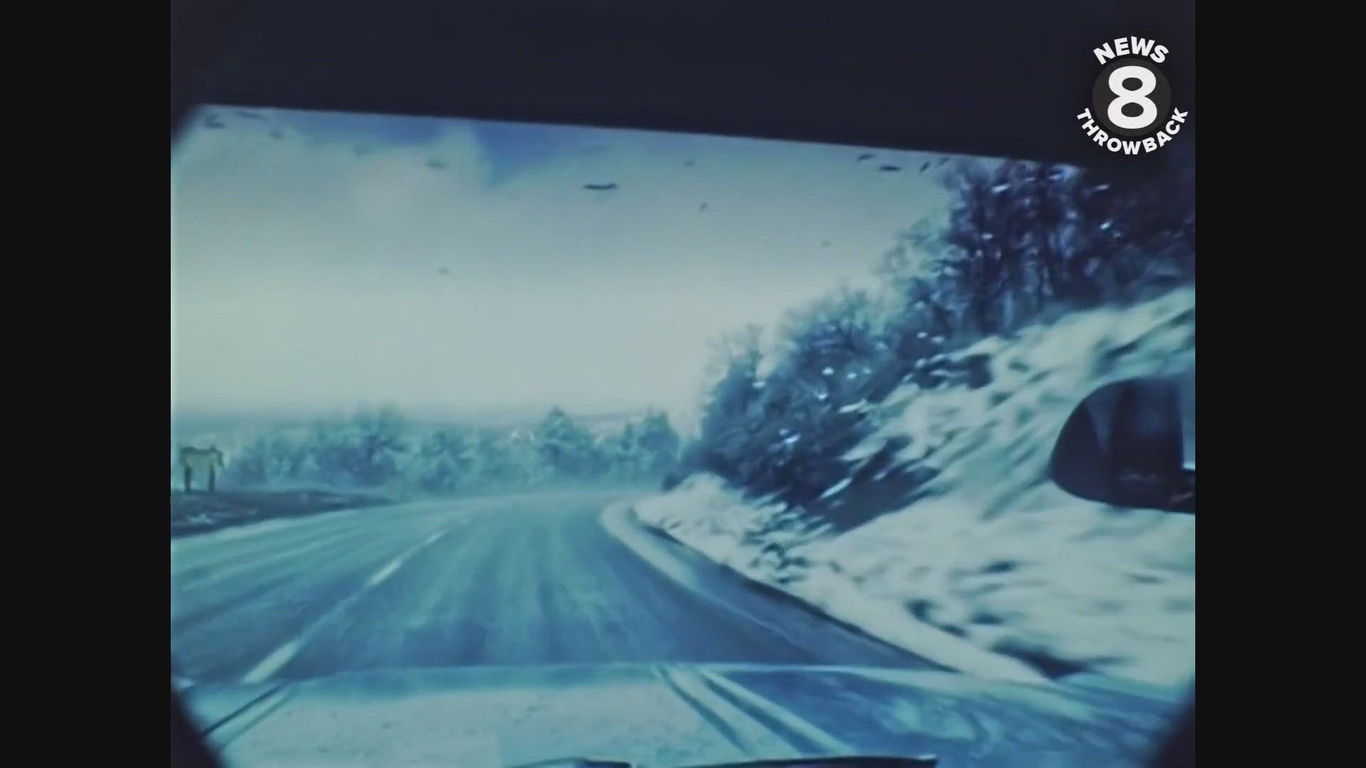 Snow in San Diego County Mountains 1967