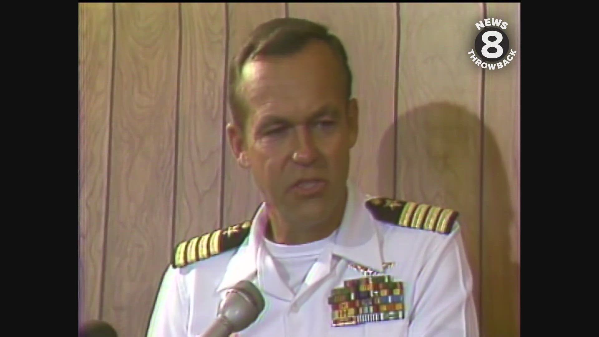 U.S.S. Ranger arrives in San Diego 1981