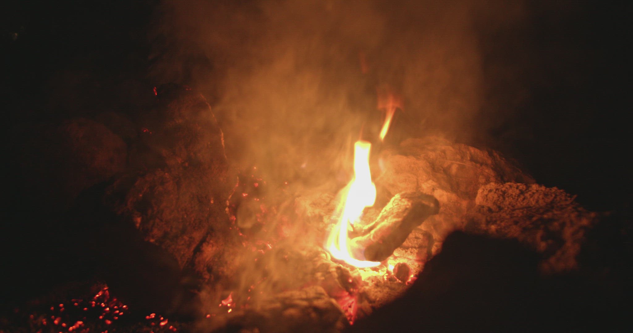 Bonfire reignites suddenly