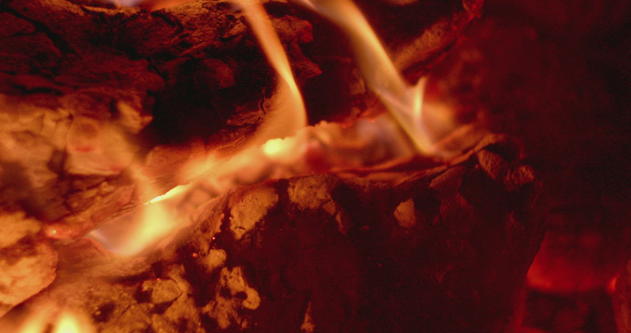 Embers with fire